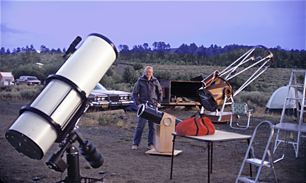 Chuck
and the founding place and moment of the Oregon Star Party near Fish Lake in
Harney County, Oregon